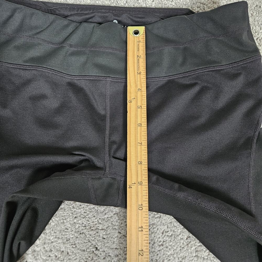 Athleta Leggings Women's Large Black Reflectors Running Gym Yoga Loungewear - Picture 6 of 10